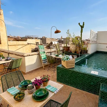 Riad103 piscine chauffée sur le Rooftop, jacuzzi hot&hammam massage-2